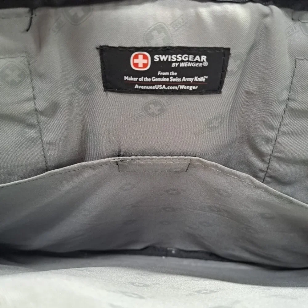 Wenger‎ Swiss Army Laptop Bag Briefcase Black Shoulder Strap Storage Pockets